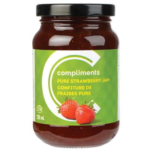 Compliments Pure Jam Strawberry 250 ml