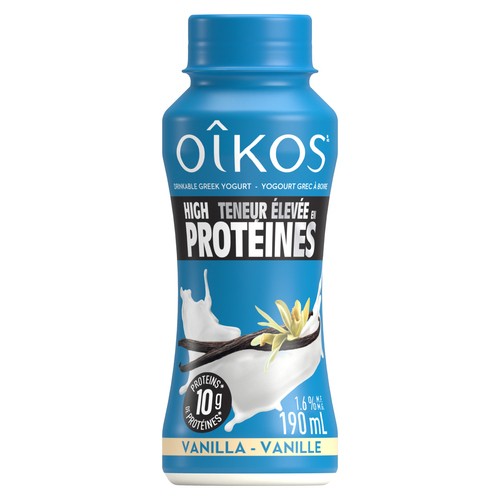 Oikos Drinkable Greek Yogurt High Protein Vanilla Flavoured 190 ml