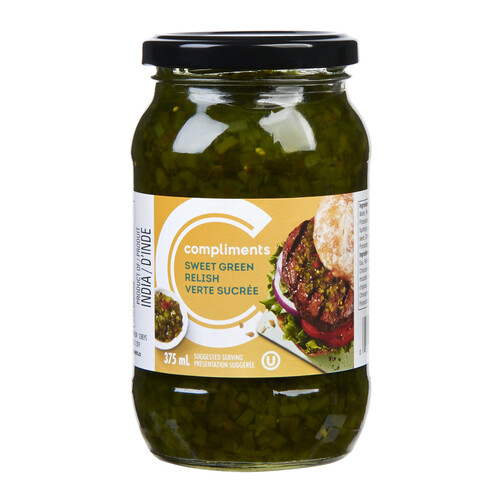 Compliments Relish Sweet Green 375 ml