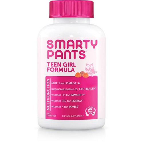 SmartyPants Teen Girl Formula Vitamins 120 Gummies 