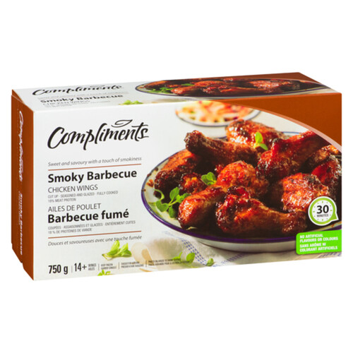 Compliments Frozen BBQ Chicken Wings 750 g