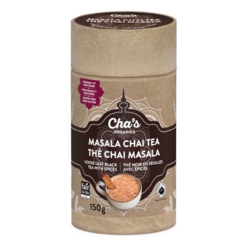 Cha's Organics Black Tea Masala Chai 150 g