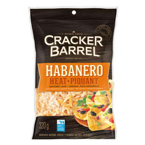 Cracker Barrel Shredded Cheese Habanero Heat 320 g