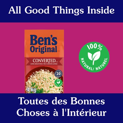 Ben's Original Converted Rice Side Dish Long Grain Parboiled 4 kg