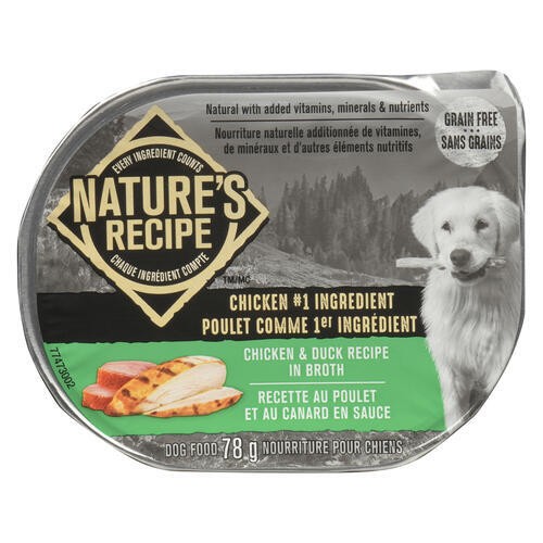 Natures Recipe Wet Dog Food Chicken Duck In Broth 78 g