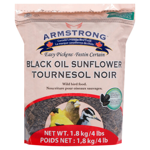 Armstrong Wild Bird Food Black Oil Sunflower 1.8 kg