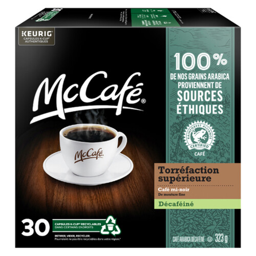 McCafé Decaffeinated Coffee Pods Medium Dark Roast 30 K-Cups 323 g