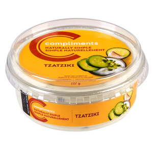 Compliments Naturally Simple Tzatziki Cucumber Yogurt Dip 227 g