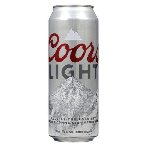 Coors Light Beer 4% Alcohol 710 ml (can)