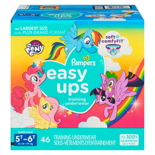 Pampers Easy Ups Training Pants 5T-6T Super Pack 46 Count