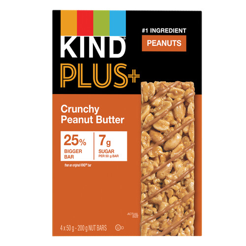 Kind Plus Granola Bars Crunchy Peanut Butter 4 x 50 g