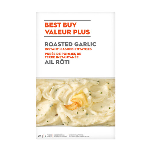 Roasted garlic instant mashed potatoes hot sale