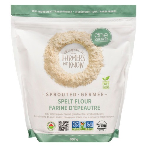 One Degree Organic Foods Spelt Flour Sprouted 907 g