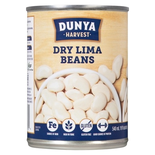 Dunya Harvest Gluten-Free Canned Beans Dry Lima 540 ml