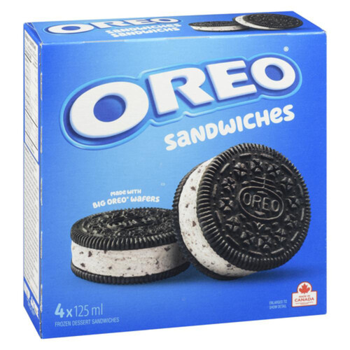 Oreo Frozen Dessert Sandwiches 4 x 125 ml