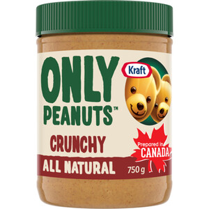 Kraft Only Peanuts All Natural Crunchy Peanut Butter 750 g