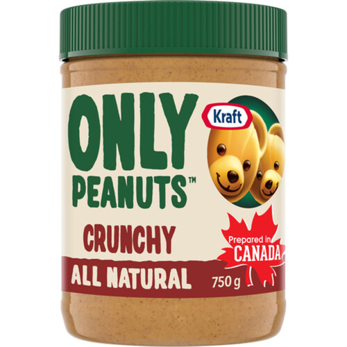 Kraft Only Peanuts All Natural Peanut Butter Crunchy 750 g