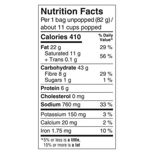 Orville Redenbacher Gluten-Free Popcorn Extra Buttery 6 x 82 g