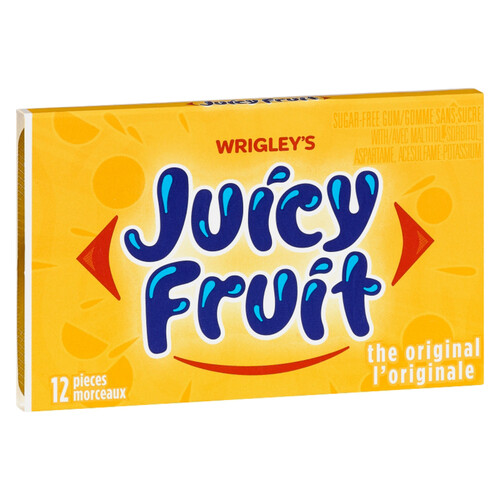 Juicy Fruit Chewing Gum 12 Pieces 1 Pack