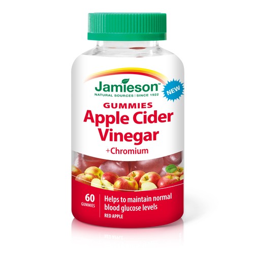Jamieson Apple Cider Vinegar +Chromium Gummies 60 Count