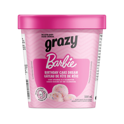 Grazy Plant Based Birthday Cake Dream Frozen Dessert 500 ml