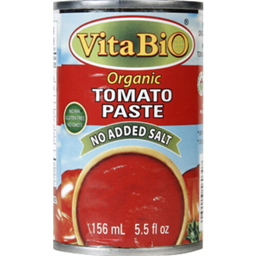 Vitabio Organic No Salt Added Tomato Paste 156 ml Voilà Online