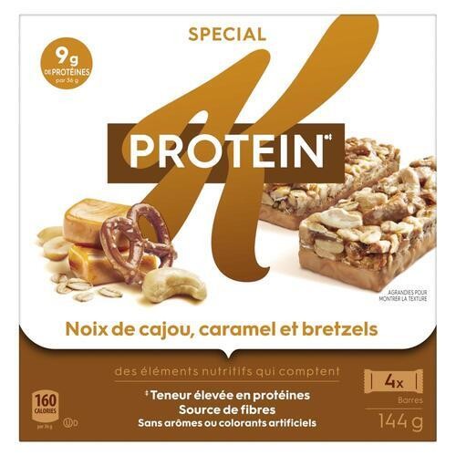 Kellogg's Special K Protein Bars Cashew Caramel Pretzel 4 x 36 g