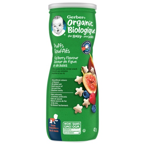 Gerber Organic Puffs Fig Berry Baby Snacks 42 g