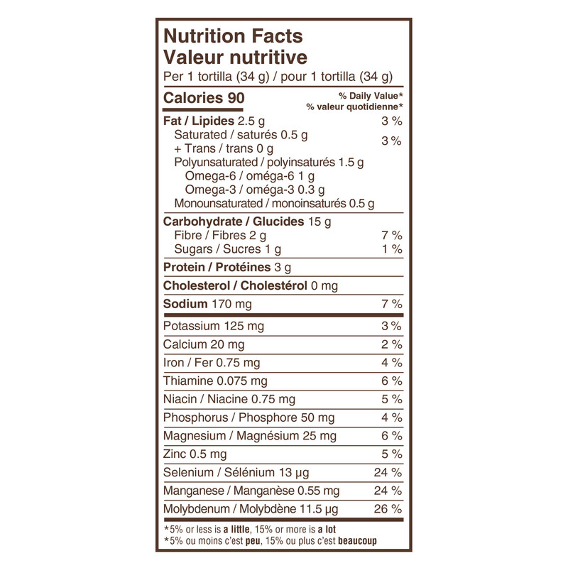 Dempster’s Tortillas Ancient Grains 7Inch 272 g Voilà Online