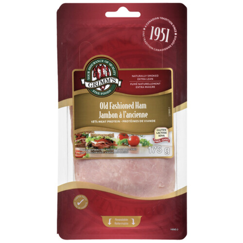 Grimms Fine Foods Extra Lean Old Fashioned Ham Naturally Smoked 175 g