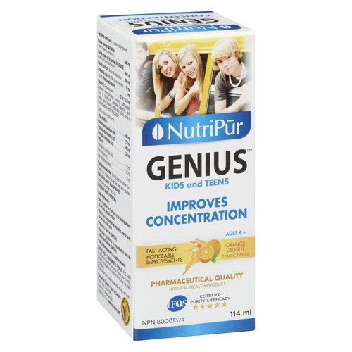Nutripur Gluten-Free Genius Kids & Teens Orange Delight 114 ml