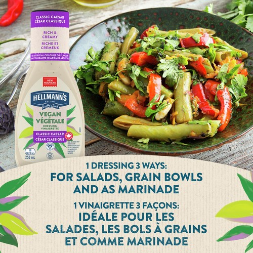 Hellmann's Vegan Dressing Classic Caesar Certified Vegan Condiment 250 ml
