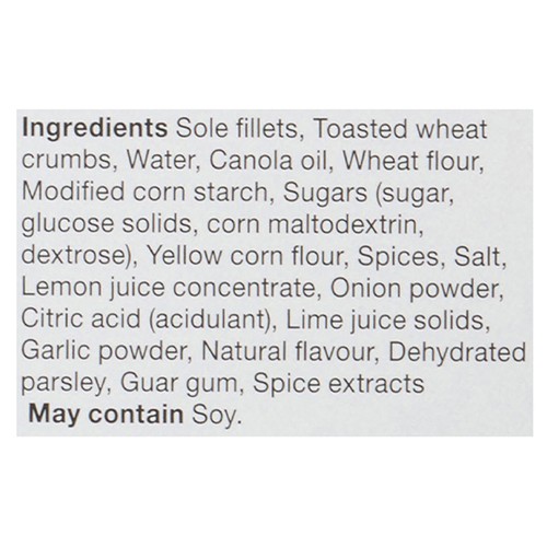 Janes Frozen Sole Fillets Lightly Dusted Herby Dill & Citrus 540 g