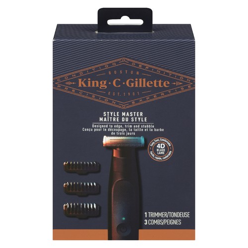 King C. Gillette Style Master 1 Trimmer 3 Combs 