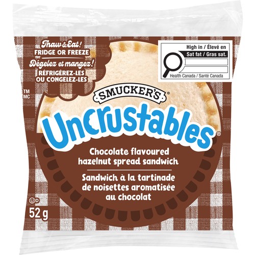 Smucker's Uncrustables Sandwich Chocolate Flavoured Hazelnut 52 g