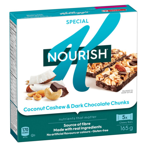 Kellogg's Special K Cereal Bars Coconut Cashew & Dark Chocolate 165 g