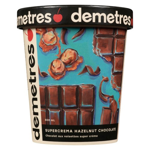Demetres Ice Cream Supercrema Hazelnut Chocolate 500 ml