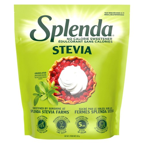 Splenda No Calorie Sweetener Stevia Granulated 220 g