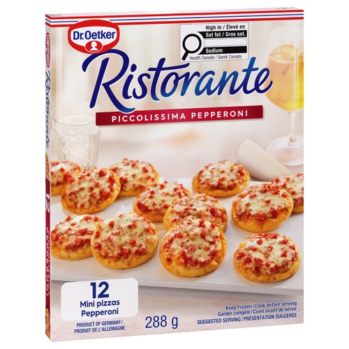 Dr. Oetker Ristorante Frozen Mini Pizza Piccolissima Pepperoni 12 x 24 g