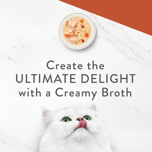 Fancy Feast Broths Wet Cat Food Creamy Collection Variety Pack 6 x 40 g