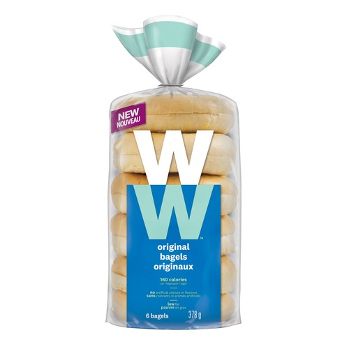 WW Bagels Original 6 Packs 378 g