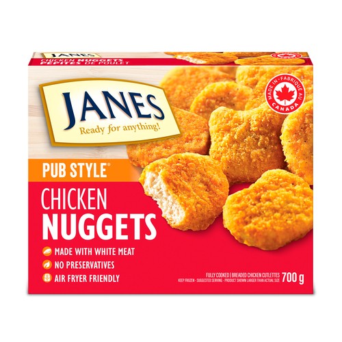 Janes Fully Cooked Frozen Chicken Breast Nuggets 700 g