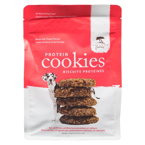 Caledon Farms Dog Treats Protein Cookie Bacon And Cheese 224 g
