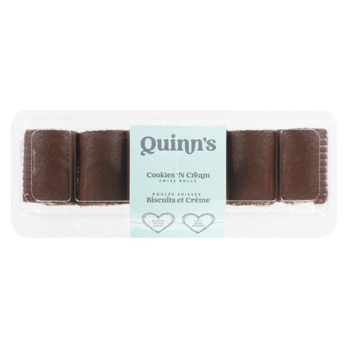 Quinn's Bakery Cookies N Cream 6 Pack Swiss Roll 402 g
