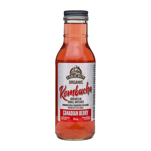 Farm Boy Organic Kombucha Canadian Berry 355 ml (bottle)