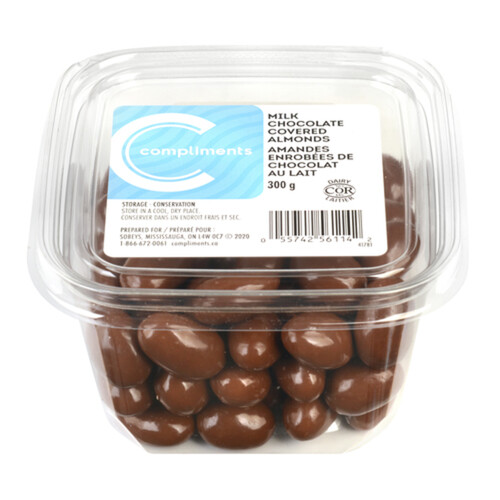 Compliments Milk Covered Chocolate Almonds 300 g