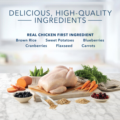Blue Tastefuls Adult Sensitive Stomach Dry Cat Food Chicken & Brown Rice 900 g