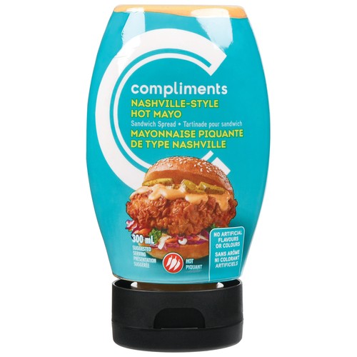 Compliments Sandwich Spread Nashville Hot Mayo 300 ml