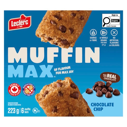 Muffin Max Muffin Bars Chocolate Chip 223 g