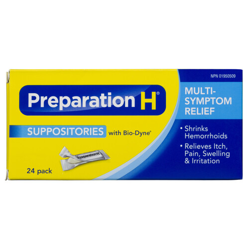 Preparation H Suppositories 24EA